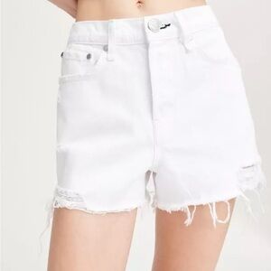Rag and Bone Rosa Relaxed Mid-Rise 4” Shorts White Size 29